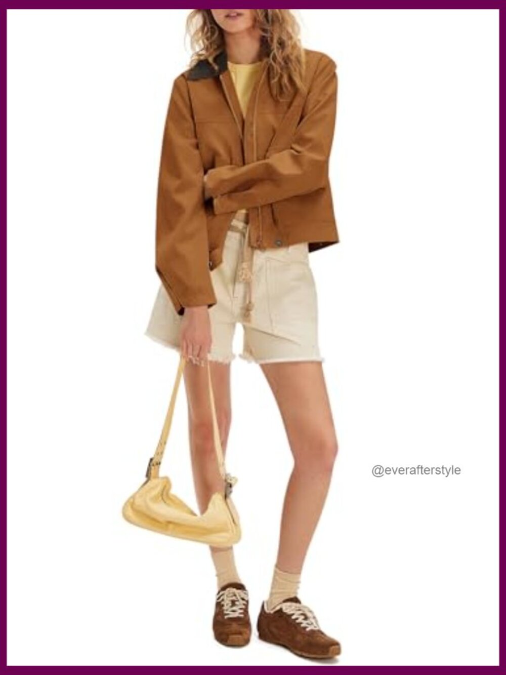 Cropped Faux Suede Jacket Zip Up Oversized Contrast Collar Fleece Lined Winter - Picture 4 of 7